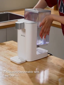 Ready Stock Xiaomi Style 3L Instant Hot Water Pot Kettle Heater Dispenser Safe Water Dispenser High Capacity Instant Hot Water Pot Mini Touch Panel 5 Gear Temp 3 pin Plug