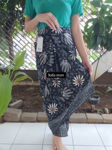 Rok Batik Katun Tradisional Pinggang Karet Bawahan Kebaya Kutubaru Encim