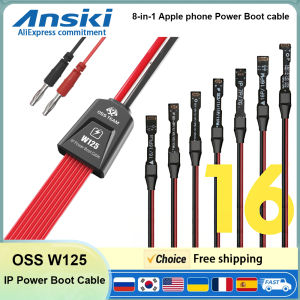 OSS W125 Power Boot Cable Suitable 5A Current for iPhone7-17Series Motherboard Repair Power Supply Boot Cable