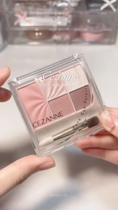 Bảng phấn mắt má 5 ô Cezanne Face Eye Palette Mịn Mượt Tự Nhiên Dễ Tán Bền Màu 2.85g