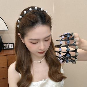 Pearly Wavy Hair Band Wash-Proof Non-Slip