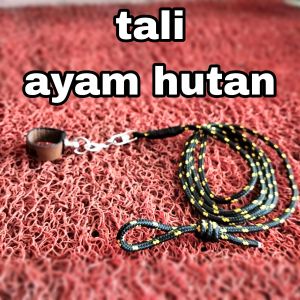 tali kaki ayam kulit custom nama
