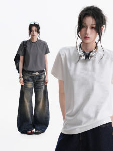 zuocisankon | copole t shirt 2026 Minimalist Slimming Couple Short-sleeved T-shirt