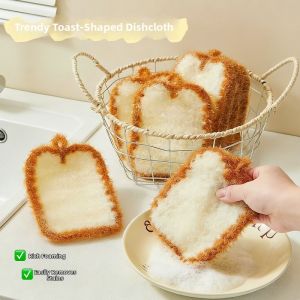 HALEXIONG | Stylish Bread Shaped Sponge Cleaning Pad for Dishes and Pots
