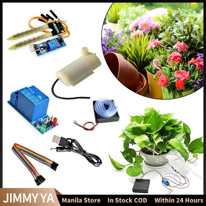 Automatic Watering System DIY Automatic Irrigation Module Kit Soil Moisture Sensor Garden Drip Kit