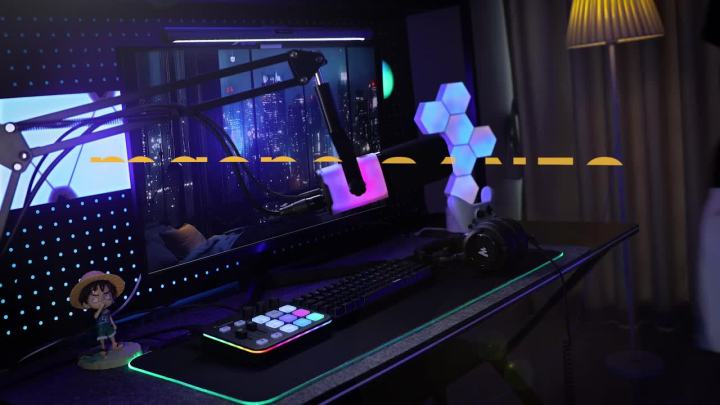 MAONO G1 NEO Gaming Audio Mixer,Custom Sound Effects RGB Streaming with XLR Microphone Audio Interface,for Game Voice,Podcast