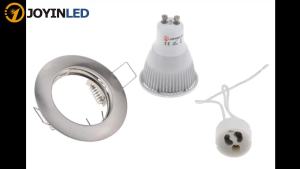 JOYINLED Bracket Embedded Ceiling Lamp Aluminum Alloy Cut-out 55mm Lamp Cup Bracket Spotlight Surface Ring Housing MR16 GU10