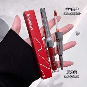 Small Fish Begonia 000 Double-Headed Lip Lacquer Lip Pencil Water Light Mirror Lip Gloss Matte Finish Lip Liner Lipstick 2024 New Arrival