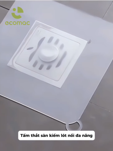 Tấm Thoát Sàn Lót Nồi ECOMAC Cách Nhiệt Đa Năng | Tấm Silicon Ngăn Mùi Côn Trùng Chống Thoát Nước Nhà Vệ Sinh EC32