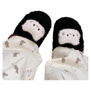 XIXITIAO | Cute Furry Cat Soft Warm Winter Slippers Bean Shoes