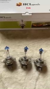 Bóng đèn pha ô tô bóng H4-HCL đầu xanh siêu sáng. Điện 12v và 24v