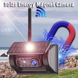 WiFi Solar Wireless Backup Camera Magnetic BaseAI Blind Spot Alarm Backup for IPhone Android Bus Van Truck RV Front Rear View