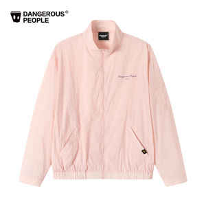 dangerouspeople | Simple Letter Print Lightweight Jacket