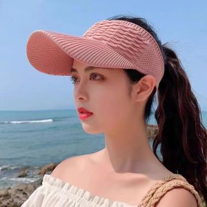 Summer Knit Korean Style Duck Tongue Hat Anti-UV Sunshade Leisure Baseball Cap for Fashionable Outdoor Sports