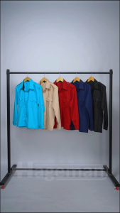 Hageman - Baju PDH / Kemeja PDH Warna Hitam