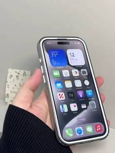 Premium Glitter Sparkle Phone Case for iPhone 13 14 11 15 16 17 Pro Max Air Transparent Solid Color Thickened Soft-Edge Silicone Casing