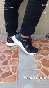 Naz Elgin Axl 001 Sepatu Putih Pria Sneakers Olahraga Running Casual Sport Premium