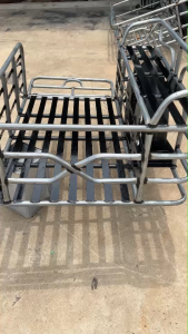 พ่วงข้างรุ่นใหญ่ X (67*120) เหล็กแป๊ปคาดน้ำเงินทั้งคัน 4 โช้คใหม่ อุปกรณ์ครบพร้อมชุดติดตั้ง