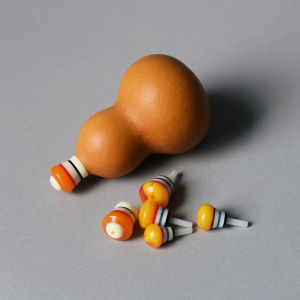 เครื่องประดับ DIY ลูกศรเล็กประดับหินอ่อนสีน้ำตาลทอง ตกแต่งปากถ้วย เครื่องประดับแฟชั่นสำหรับผู้ชายและผู้หญิง