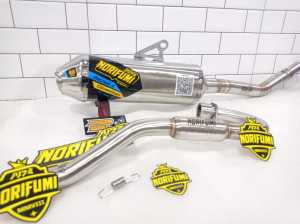 Knalpot Norifumi Roket 4 Competisi selencer panjng 30 cm PNP KLX/ BF/ DTRACKER 150