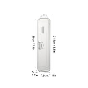 WORTHBUY | WORTHBUY Toothbrush Box Transparent Organizer Case Travel Portable Toothbrush Holder Plastic Toothpaste Box Storage Container