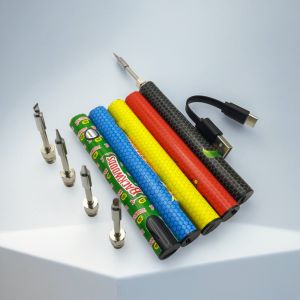 1100mAh LCD Display Battery Backwoods Electric Soldering Iron Pen LCD Display 1.8V-4.2V Type-C 510 Thread Repair Tool