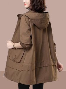 Shalldoer | Autumn/Spring Vintage Style Oversized Womens Trench Coat