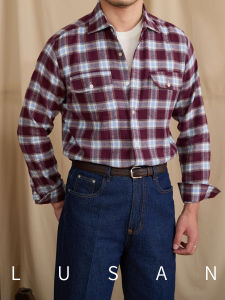 Fitted British Style Long Sleeve Cotton Shirt Autumn Winter