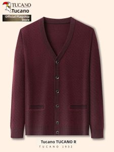 TUCANO | New Autumn Knit Cardigan For Senior Men V-Neck