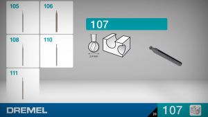 [ GH HARDWARE ] DREMEL Engraving Cutter 2.4 mm ( 107 )