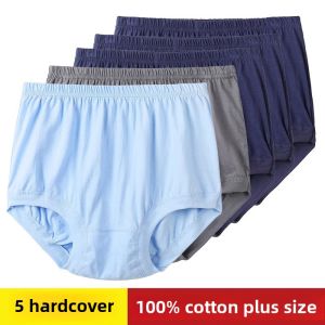 High Waist Cotton Underwear for Dad Traditional Chinese Zodiac Year Red Color Large Size Short Pants Comfortable Home Clothes
