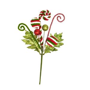 Christmas Artificial Red Red Green Candy Flowers Xmas Tree Decorations Party New Year Christmas Supplies Home Decorations Gifts