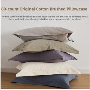 Simple Pure Color Pillowcase Pair Hotel Style