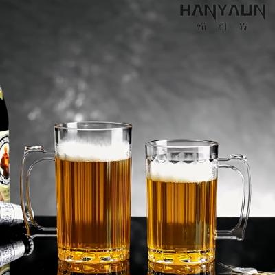 แก้วเบียร์มีหู 500ML/680ML แก้วเบียร์ BIGSIZE หนาพิเศษ ตกไม่แตก