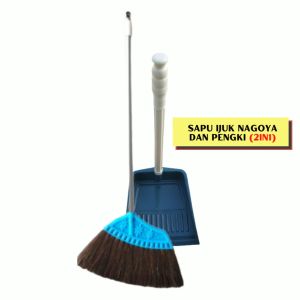 (2in1) Sapu Lantai Ijuk Anti Rontok NAGOYA dan Pengki Serokan Sampah Murah