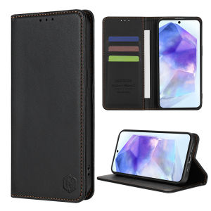 Wallet Skin friendly Card Slot Strong Magnetic Flip Leather Case For Samsung Galaxy A05s A13 A14 A15 A24 A34 A35 A52 A53 A54 A55