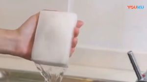 ฟองน้ำมหัศจรรย์ ฟองน้ำเมลามีน ฟองน้ำนาโน ฟองน้ำทำความสะอาด ฟองน้ำนาโน Magic Sponge เช็ดคราบ ขจัดคราบหนัก คราบฝัง ฟองน้ำ อุปกรณ์ทำความสะอาด