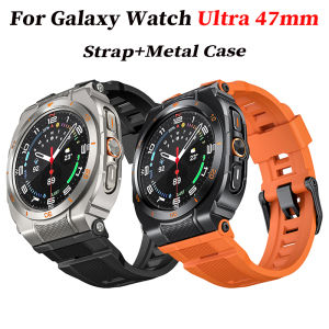 Silicone Sport Strap+Metal Case SSB1278 Bracelet Correa for Galaxy Watch 7 Ultra Accessories