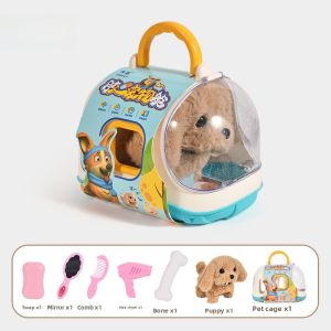 Childrens Plush Toy Doggies Walk And Bark Realistic Electric Dolls Cute Male Female Gift Soft Stuffed Toys Rabbit Pets