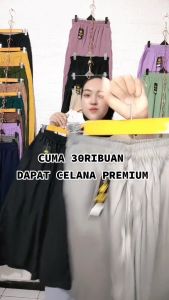 Celana Kulot Pendek Bahan Cringkle Airflow Jumbo 75kg: Celana Kulot Terkini Polos Pendek Uniqlo