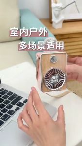 New Handheld Neck Fan spray mist fan Small Eletric Fan Portable Sports Mini USB Charging Air Cooling Fan Cooling Wrist Desk Mini Neckband Hanging Fan for gift