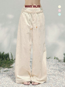 SHAOYEYAN | Laid-back Style Embroidery Wide Leg Trousers