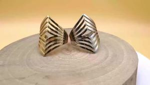 Multi Layered Wide Line Womens Ring Stainless Steel Geometric Hollow Simple Wide Ring Fashion Jewelry Valentines Day Gi