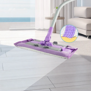 MiaoJie | Chổi Lau Nhà Quay Có Pad Rửa Được Dùng Cho Cả Khi Ướt Và Khô