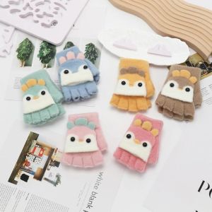 Găng Tay Len Trẻ Em - Bao Tay Giữ Ấm Cho Bé Học Sinh Hình Gà Con Dễ Thương