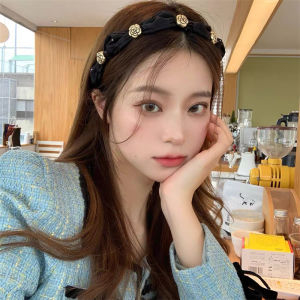 Băng Đô Cài Tóc Hình Hoa Trà Phong Cách Pháp 2022 bờm tóc hoa trà kiểu mới