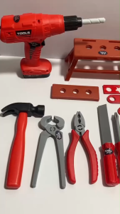 Pretend Play Set Toys Tool Box with Power Drill Simulation Repair Engineers Toys Educational Toys Kids Gift