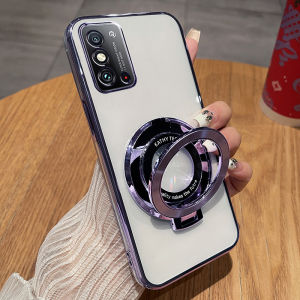 เคสโทรศัพท์ซิลิโคนป้องกันการตกหล่นแบบเต็มจอสำหรับ Huawei Honor X30 Max พร้อมขาตั้ง ดีไซน์น่ารัก ดีไซน์เกาหลี ดีไซน์น่ารัก