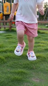 Xăng Đan Gấu Hoạt Hình Bé Trai Gái Quai Dán Velcro Chống Trượt Đế PVC Êm Mềm Size 21-30