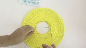 5pcs 10inch Paper Lantern Folded Round Paper Lantern for Fiesta Festival Party Decoration